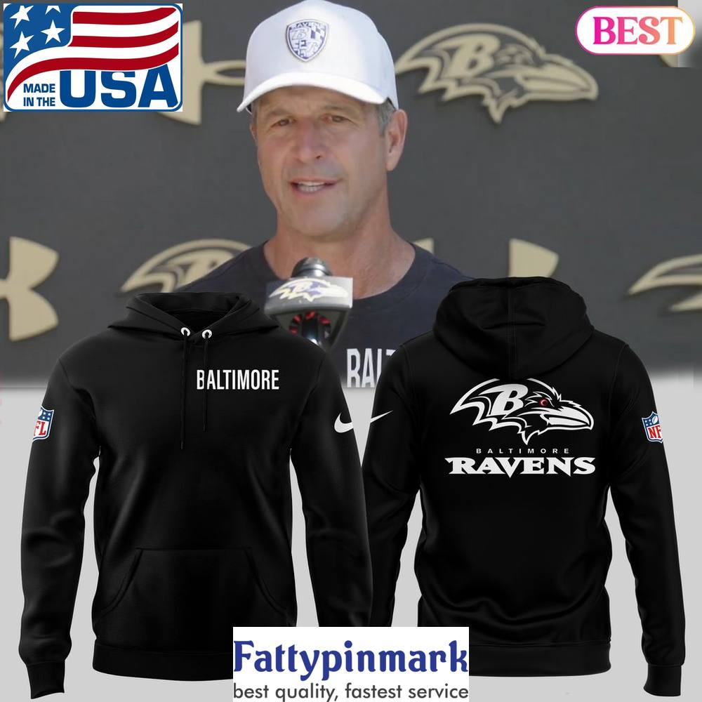 NFL Baltimore Ravens 2024 Champion Hoodie Black 1