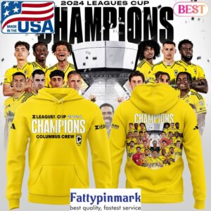 Leagues Cup Champions 2024 Columbus Crew Design Hoodie Gold 1